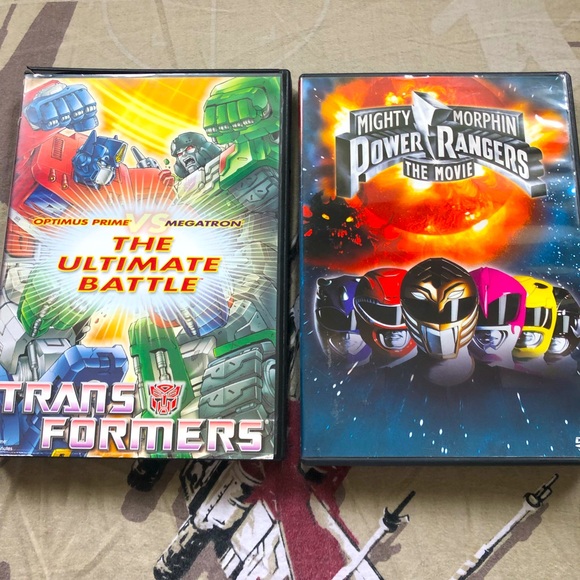 Bundle Transformers The Ultimate Battle & Power Rangers The Movie DVD’s - Picture 1 of 4